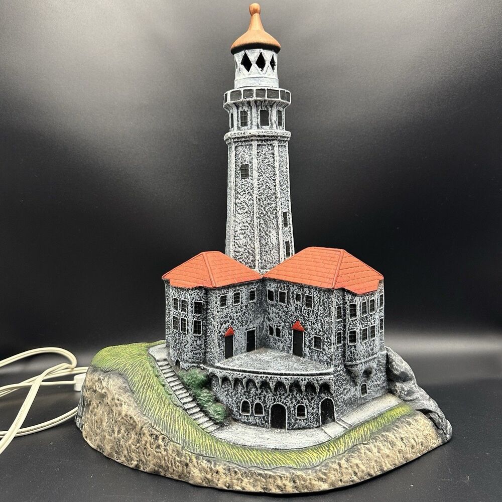 Doc Holiday Alcatraz Lighthouse Lamp Nautical Gothic Lighted Decor 1993